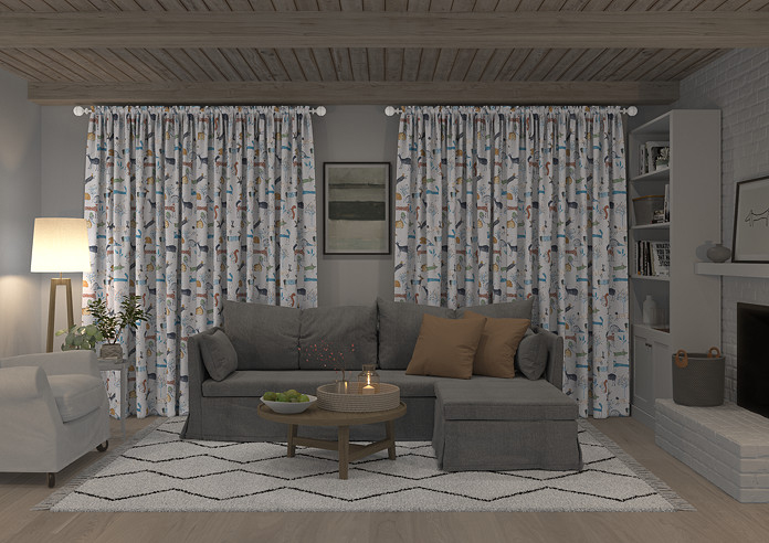 Oh My Deer, Colonial - Made to Measure Curtains - Image 7